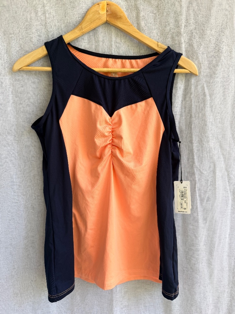 Tail Activewear | Papaya & Navy Tank Top | Size‎ Small | NWT